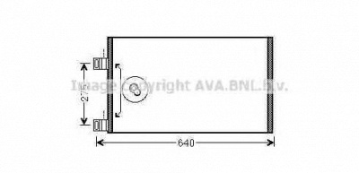 AVA QUALITY COOLING rta5444 -  Конденсатор, кондиционер